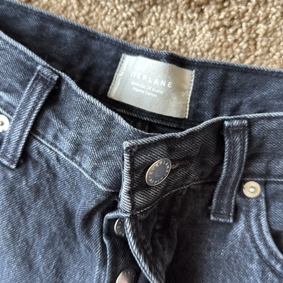 Everlane Denim Cut Off Organic Cotton Black Shorts - Picture 2 of 9